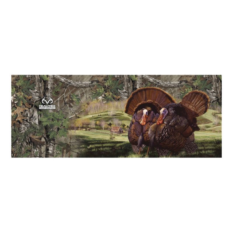 REALTREE RTG5500 Tailgate Decal, Turkey with Realtree Xtra Camo, Vinyl Adhesive (Pack of 2)