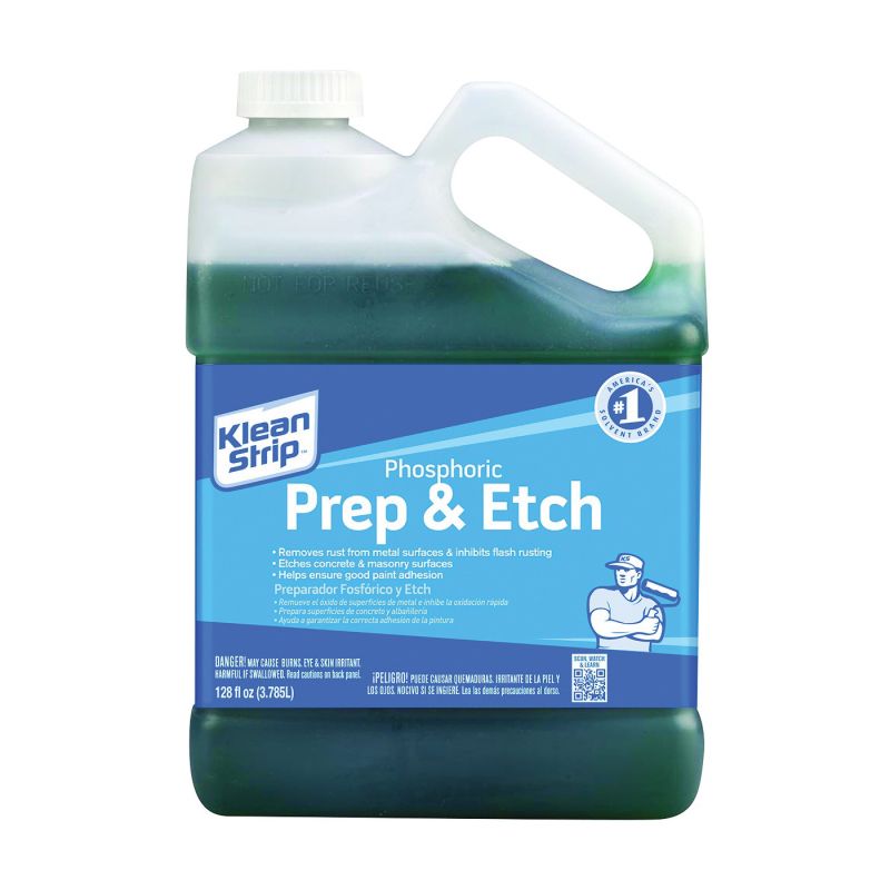 Klean Strip GKPA30220 Phosphoric Prep and Etch, Liquid, Green, 1.25 gal, Can Green