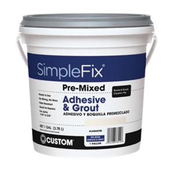 Building Products Tagwqt Quart Pre-Mixed Adhesive & Grout Bright White