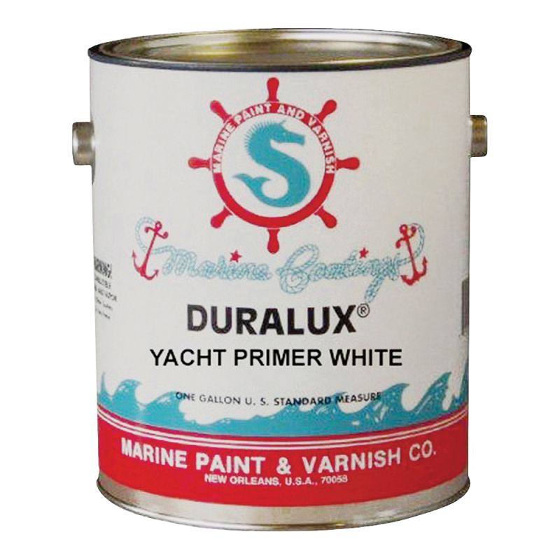 Duralux M741-1 Marine Primer, Flat, Yacht White, 1 gal Yacht White (Pack of 4)