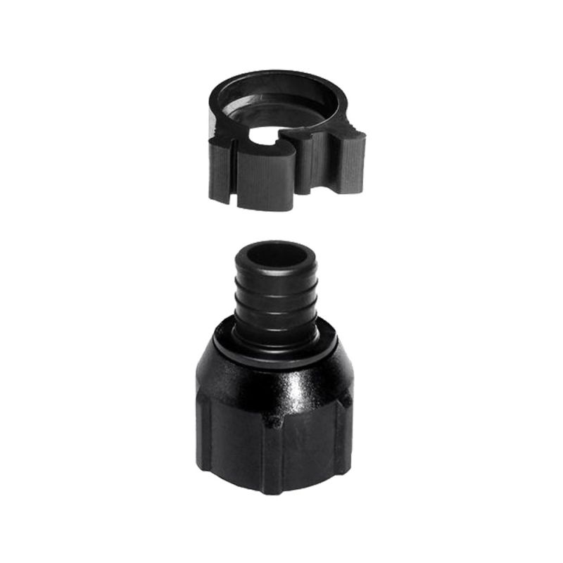 Flair-It PEXLOCK 30849 Swivel Pipe Adapter, 3/4 in, FPT, Polysulfone, Black, 100 psi Pressure Black
