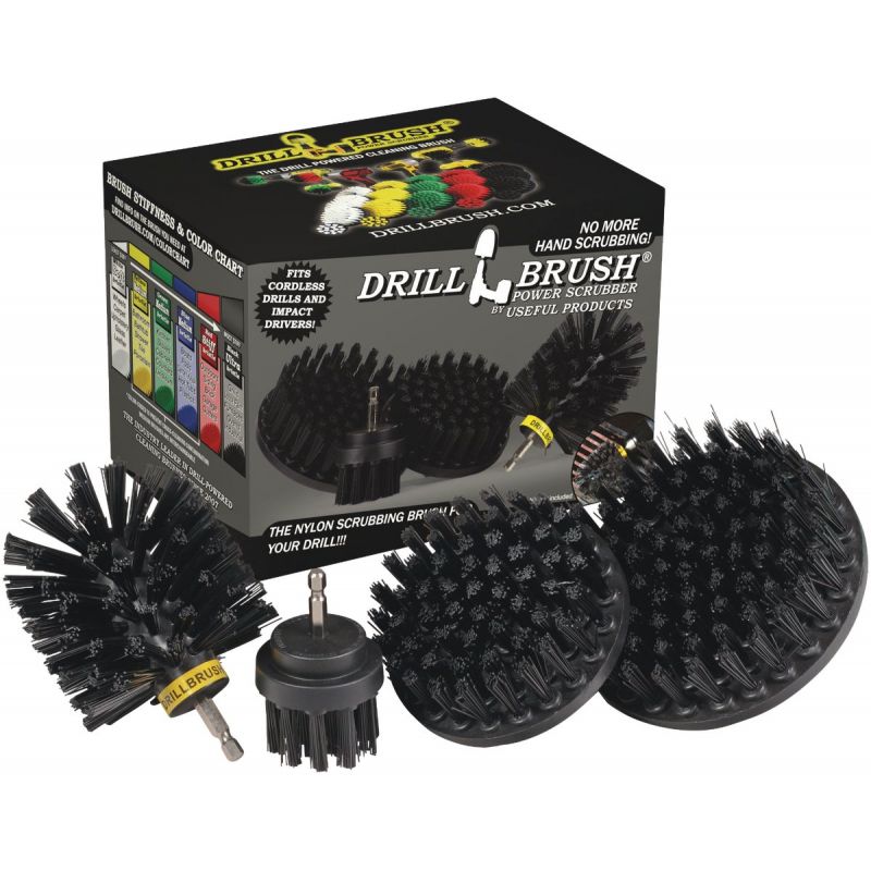 Drillbrush BBQ Grill Cleaning Ultra Stiff Black Drill Brush