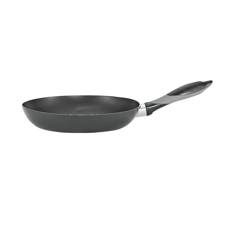 T-fal MIR-E7970594M Saute Pan, 10 in Dia, Aluminum, Black, Soft-Grip Handle Black