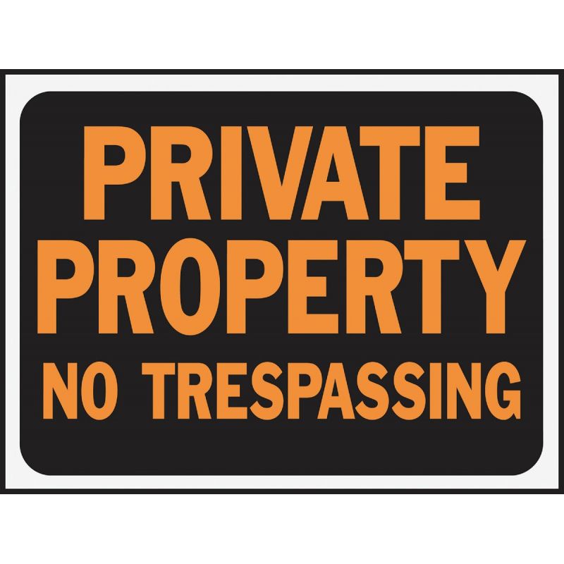 Hy-Ko Private Property No Trespassing Weatherproof (Pack of 10)