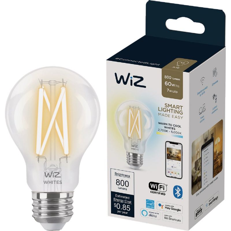 Wiz A19 Tunable White Smart LED Light Bulb