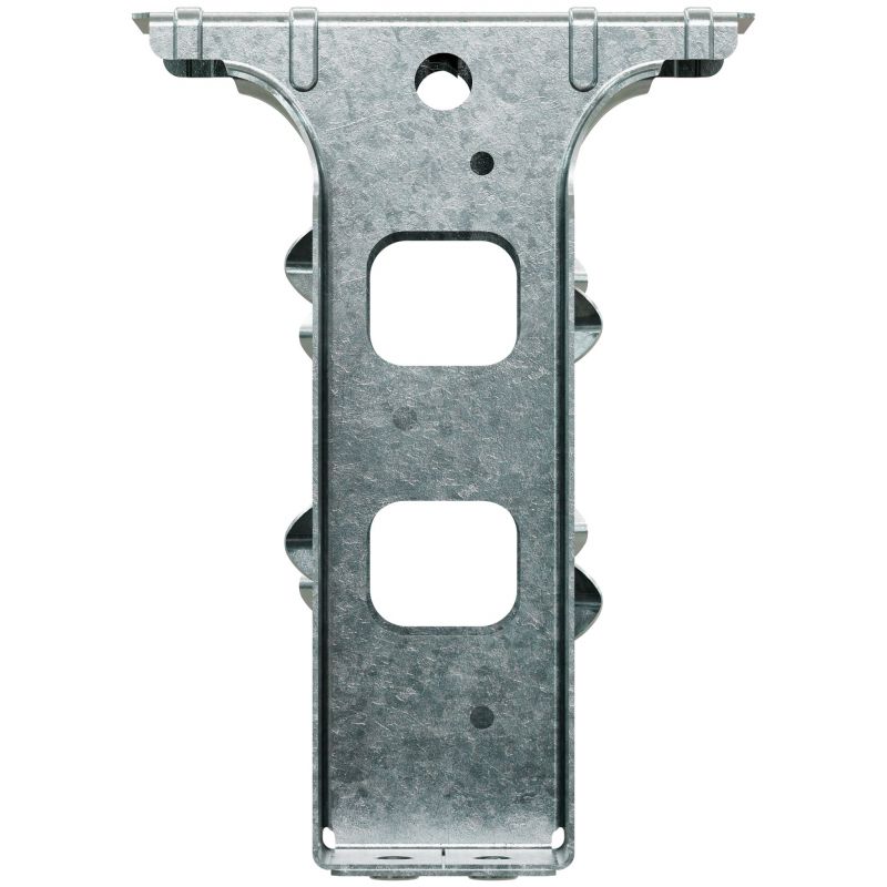Simpson Strong-Tie PF PFD26B Post Frame Hanger, 5-3/8 in H, 1-1/4 in D, 1-9/16 in W, 2 x 6 in, Steel 2 X 6 In (Pack of 25)