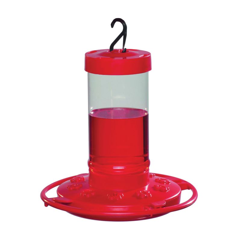 Daisy First Nature 993051-546 Bird Feeder, 16 oz, Plastic, Bright Red Bright Red