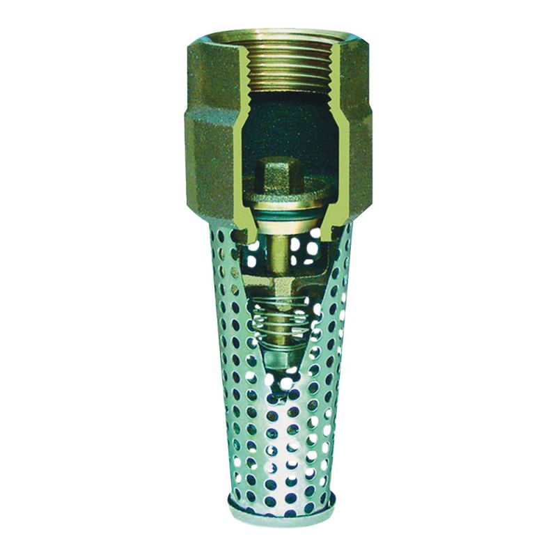 Simmons 400SB Series 404SB Foot Valve, 1-1/4 in Connection, FPT, 400 psi Pressure, Silicone Bronze Body