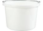 Little Giant Duraflex Polyethylene Bucket 8 Qt., White