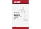 Satco Gooseneck Desk Lamp White
