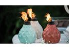 Tiki Seaside Escape Marine Glass Table Torch Assorted (Pack of 6)