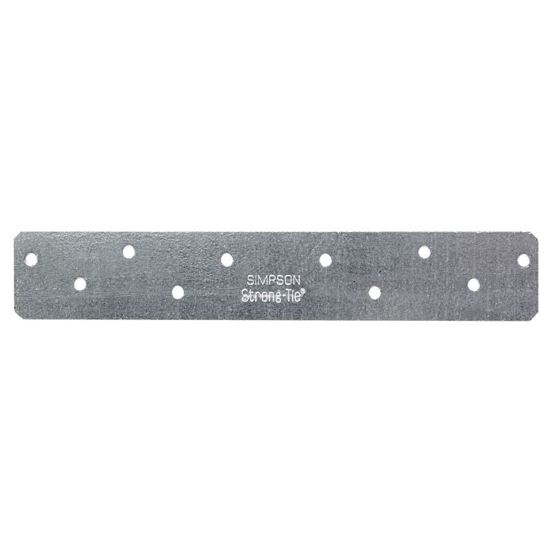 Simpson Strong-Tie HRS HRS8 Strap Tie, 8 in L, 1-3/8 in W, Steel, Galvanized, Fastening Method: Nail Silver