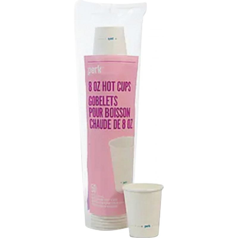 Perk Insulated Beverage Foam Cups 8.5 Oz., White (Pack of 24)