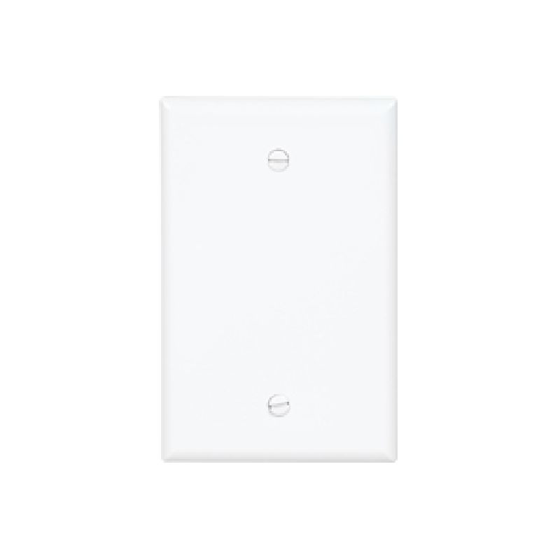 Eaton Wiring Devices PJ23LA Blank Wallplate, 4.87 in L, 4.97 in W, 0.08 in Thick, 2 -Gang, Polycarbonate Light Almond
