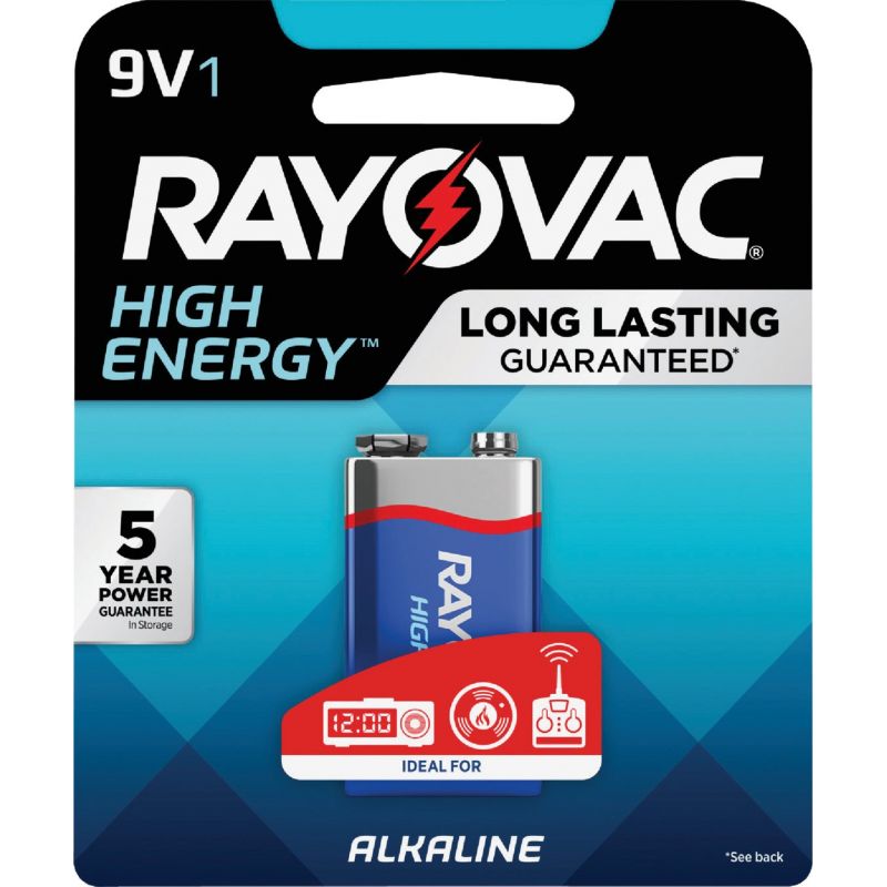 Rayovac High Energy 9V Alkaline Battery 750 MAh