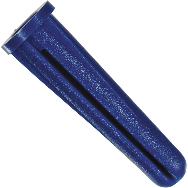 Hillman Blue Conical Plastic Anchor #8 - #10 Thread, Blue