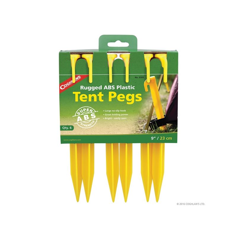 Coghlan&#039;s 9309 Tent Peg, 9 in L, ABS