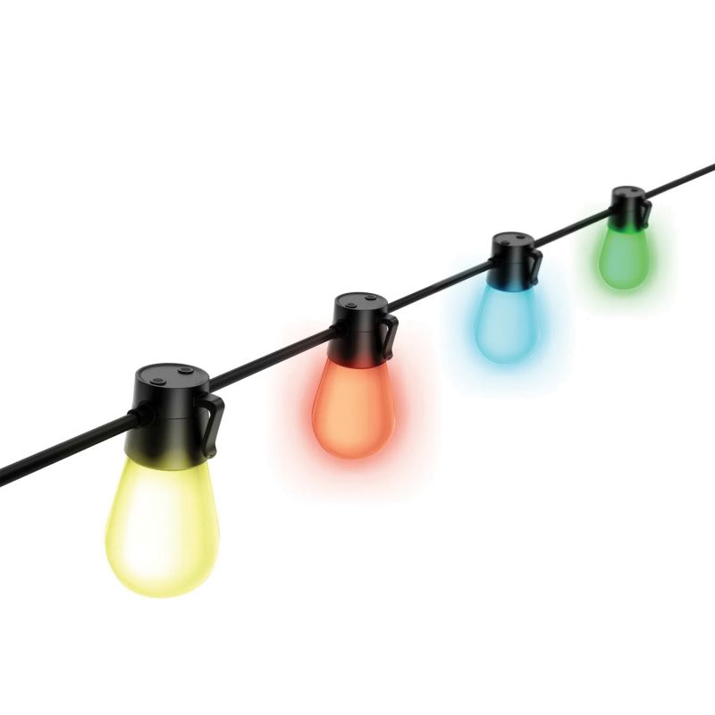 Feit Electric LVSL24-12/RGBW/AG Smart LED String Light, String, 120 V, 10 W, 12-Lamp, LED Lamp, Multi-Color Light