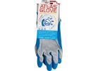 Showa Atlas Rubber Coated Glove L, Gray &amp; Blue