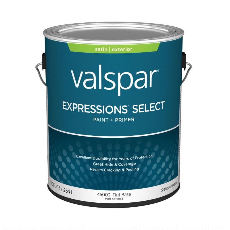 Valspar Expressions Select 4500 07 Latex Paint, Acrylic Base, Satin, Tint Base, 1 gal Tint Base