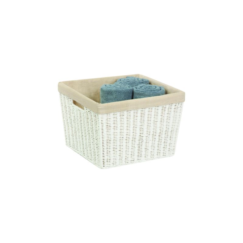 Honey-Can-Do STO-03561 Storage Basket, Paper, White White