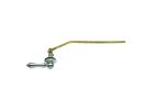 Danco 89447A Wallplate Toilet Handle, Brass, For: Angled, Front or Side-Mount Toilet Tank