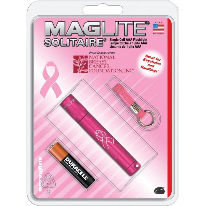National Breast Cancer Foundation Keychain Flashlight Pink