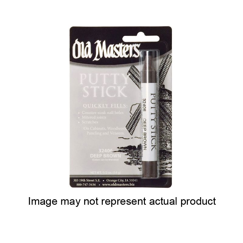 Old Masters 32405 Putty Stick, Dark Brown, 1/2 oz Dark Brown
