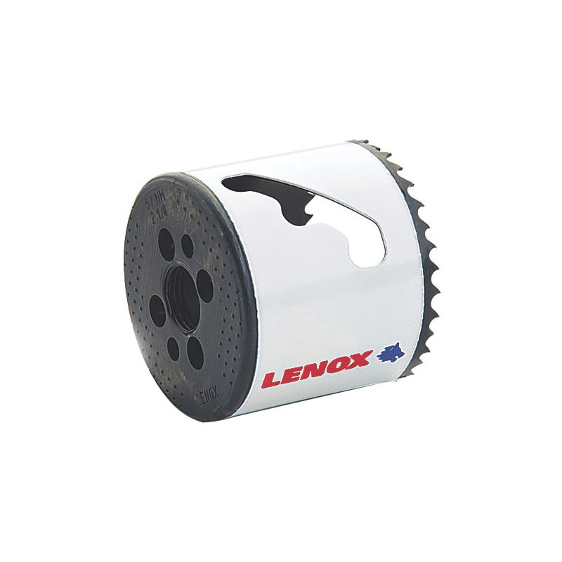 Lenox 3001414L Hole Saw, 22 mm Dia, 1-7/8 in D Cutting, 1/2 in Arbor, 4/5 TPI, Bi-Metal Cutting Edge