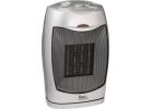 Best Comfort Oscillating Ceramic Space Heater with PTC Black, 12.5A