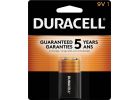 Duracell CopperTop 9V Alkaline Battery 580 MAh