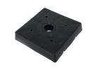 Simpson Strong-Tie CPS CPS6 Standoff Base, 6 x 6 in Post, Plastic, Black, Powder-Coated Black
