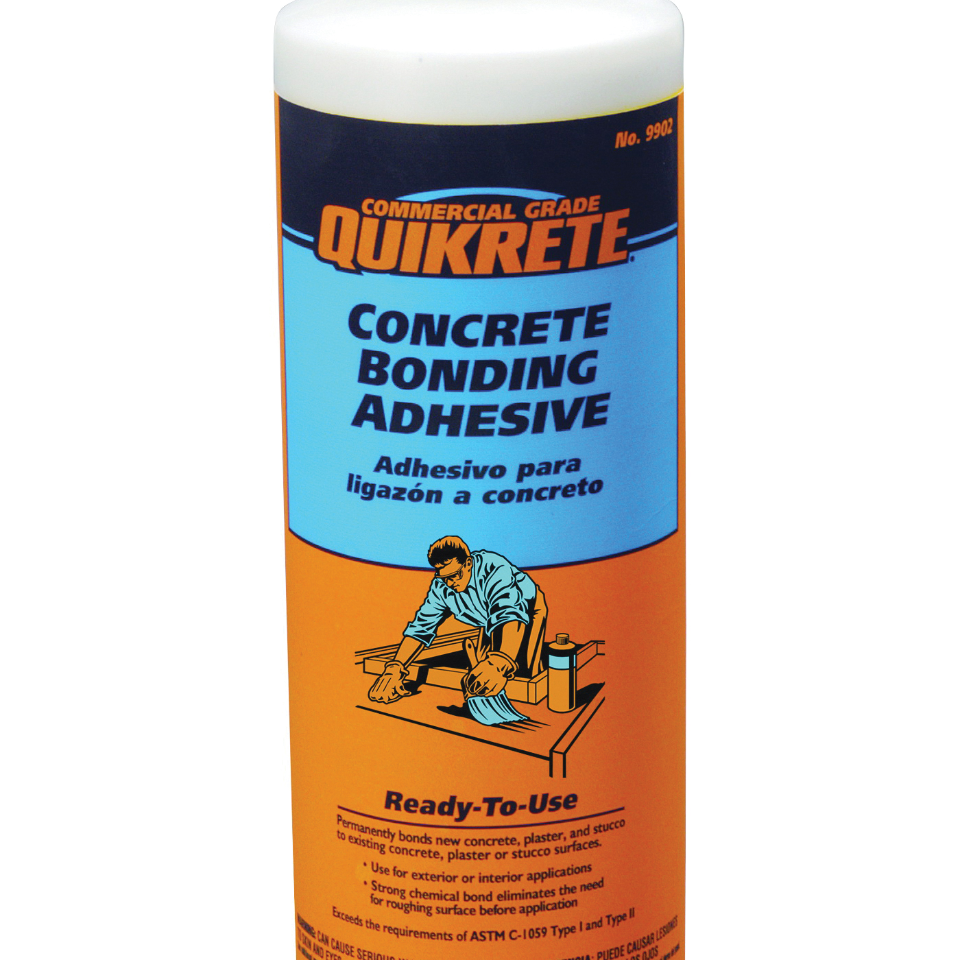 Buy Quikrete 9902-14 Bonding Adhesive, Liquid, Vinyl Acetate, White, 1 qt Bottle  White