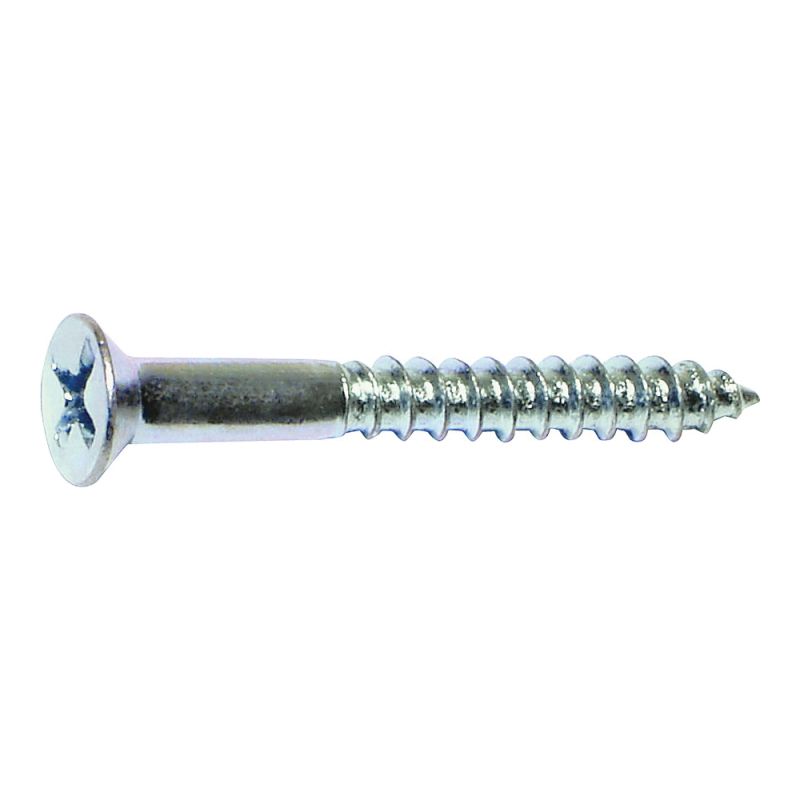 Midwest Fastener 02554 Screw, #8 Thread, 3/4 in L, Coarse Thread, Flat Head, Phillips Drive, Sharp Point, Steel, Zinc