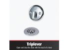Keeney Trip Lever Bath Drain with Strainer and Dome Grid