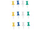ProSource PH-121152-PS Push Pin, 23 mm L, Plastic, Assorted Colors, Round Head
