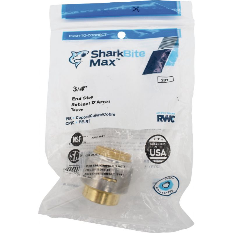 SharkBite Push-to-Connect Brass End Cap