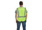 Milwaukee 48-73-5022 High-Visibility Safety Vest, L, XL, Unisex, Fits to Chest Size: 42 to 46 in, Polyester, Yellow L, XL, Yellow