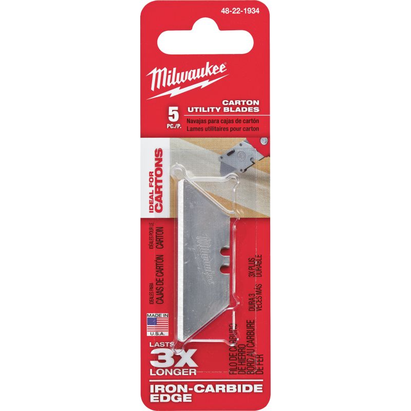 Milwaukee Carton Utility Knife Blade 2-3/8 In.