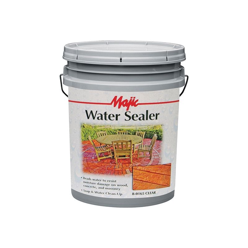 Majic Paints 8-0165-5 Water Sealer, Clear, 5 gal, Can Clear