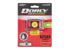 Dorcy Ultra HD 41-4337 Rechargeable Headlamp, 1200 mAh, Lithium-Ion Battery, LED Lamp, 650 Lumens, Flood, Spot Beam, Red Red