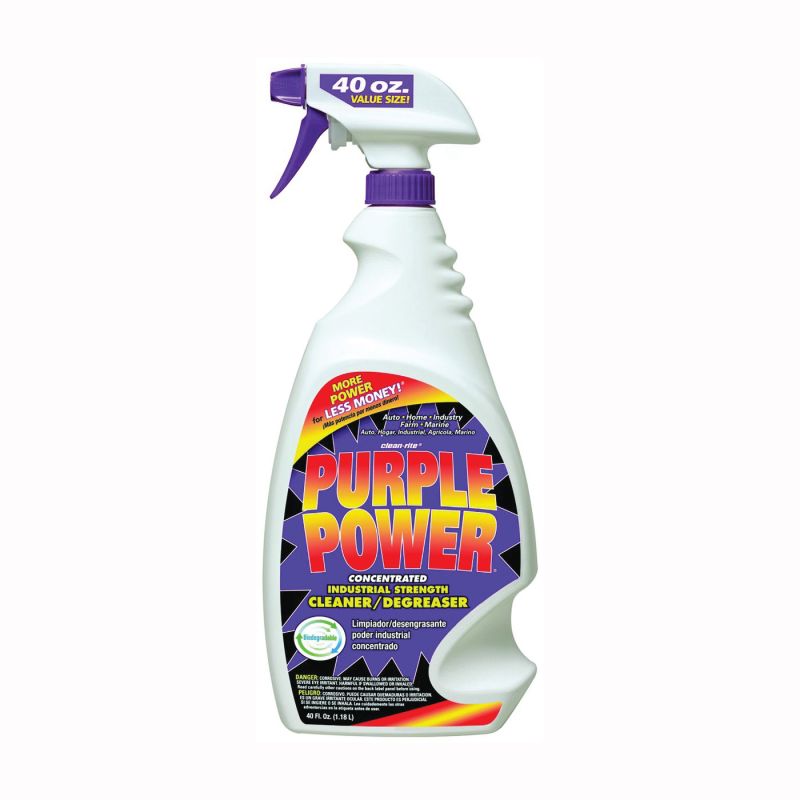 Purple Power 4319PS Cleaner and Degreaser, 40 oz Bottle, Liquid, Characteristic Purple