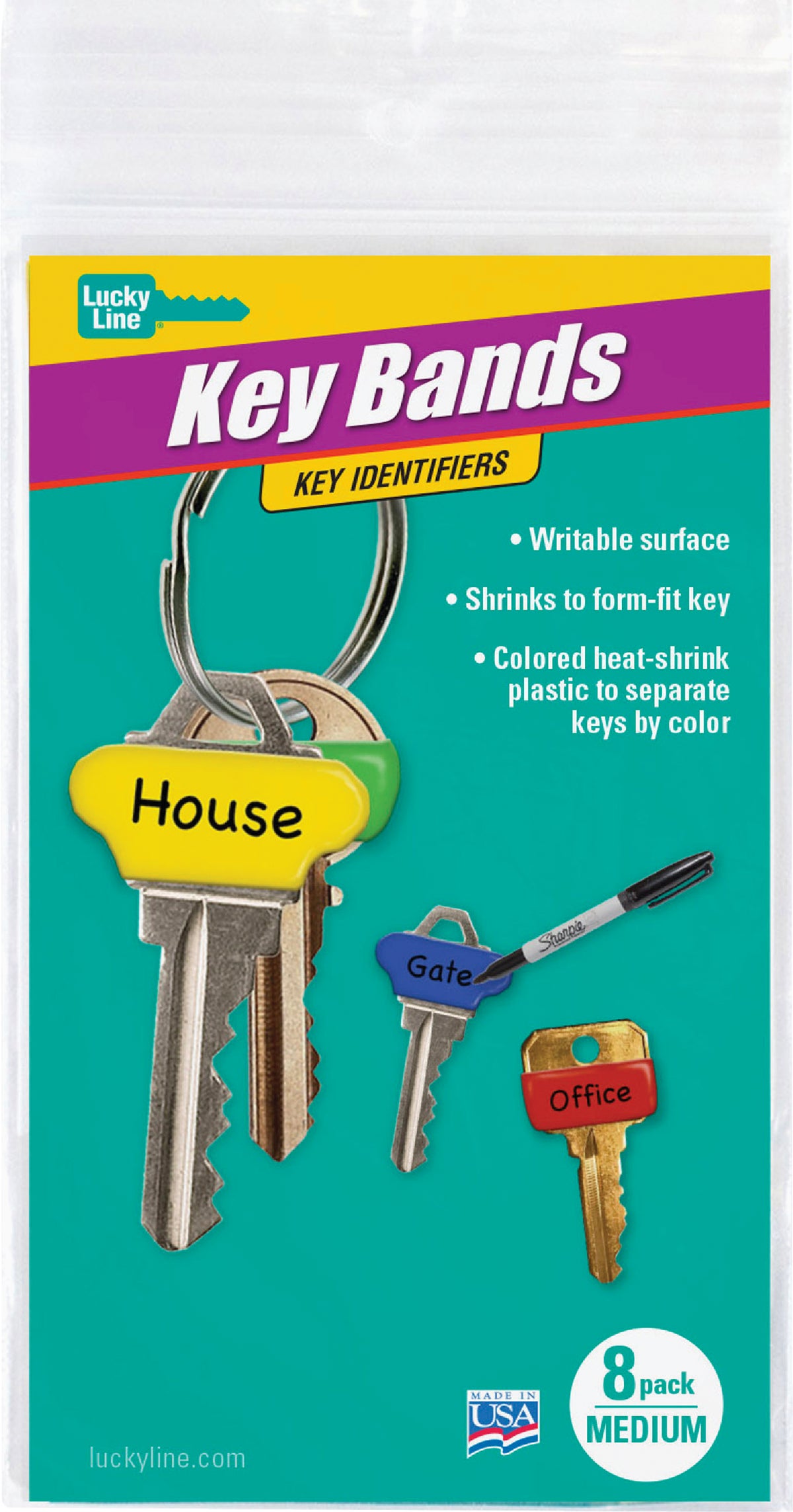 Lucky Line Plastic Key Chain - Galesburg Hardware
