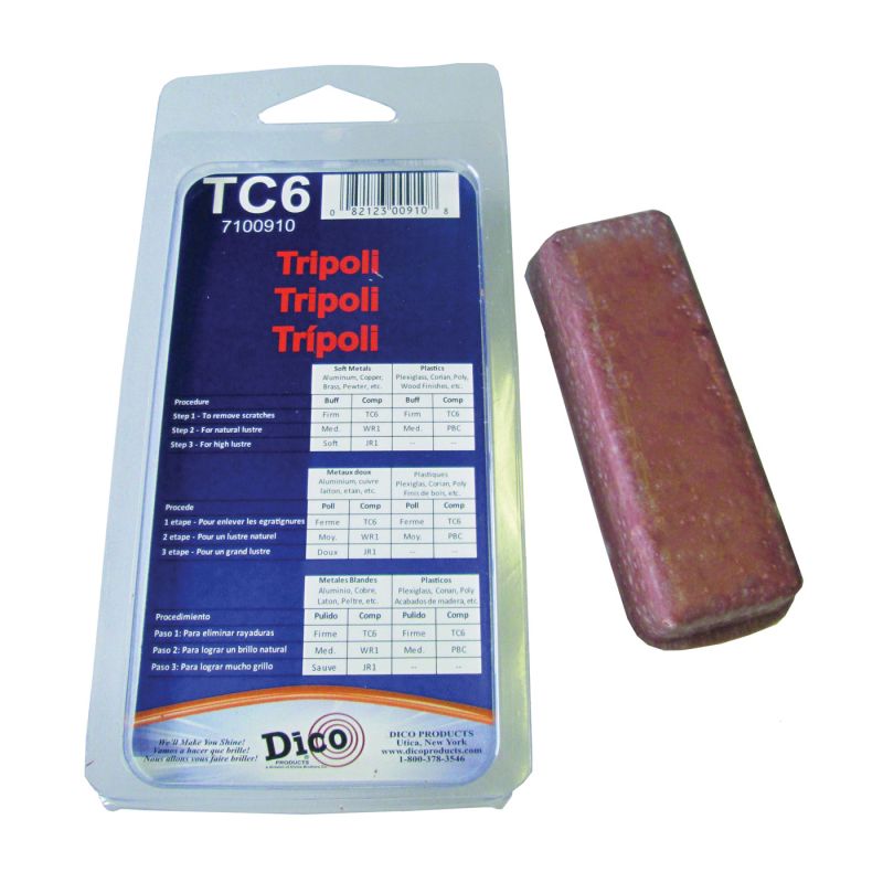 Dico 7100910 Buffing Compound, Tripoli, Brown Brown