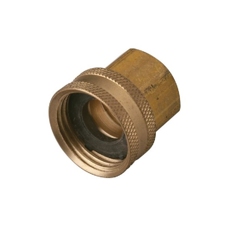 Moen M-Line Series M6820 Hose Connector, 3/4 x 1/2 in, Female Hose x FIP, Solid Brass