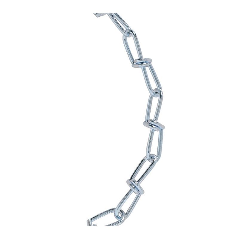 BARON 7262 Double Loop Chain, #1, 125 ft L, 155 lb Working Load, Zinc