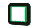Southwire MDSK2G 2-Gang Draft Seal Kit, 6-1/2 in L, 6 in W, 0.8 in Thick, PVC, Black/Green Black/Green