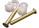Lasco Polished Brass Toilet Seat Bolts With Nuts And Washers 3/8 In. X 2-1/2 In., Polished Brass