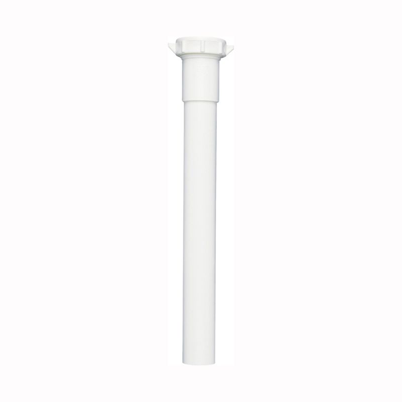 Plumb Pak PP945W Pipe Extension Tube, 1-1/4 x 1-1/4 in, 12 in L, Slip-Joint, Plastic, White White