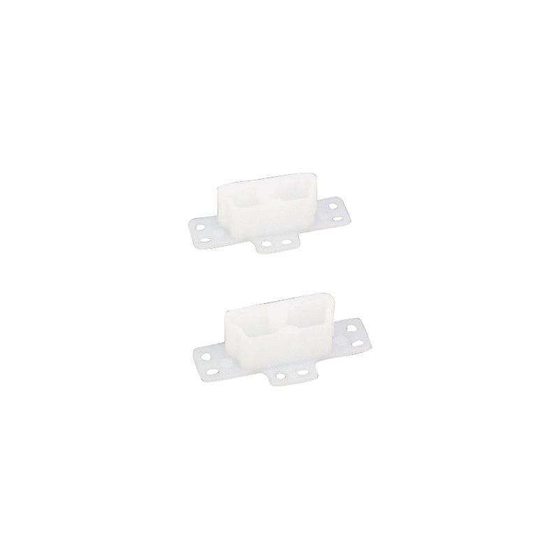 US Hardware WP-8815C Drawer Track Bracket, Plastic, White White